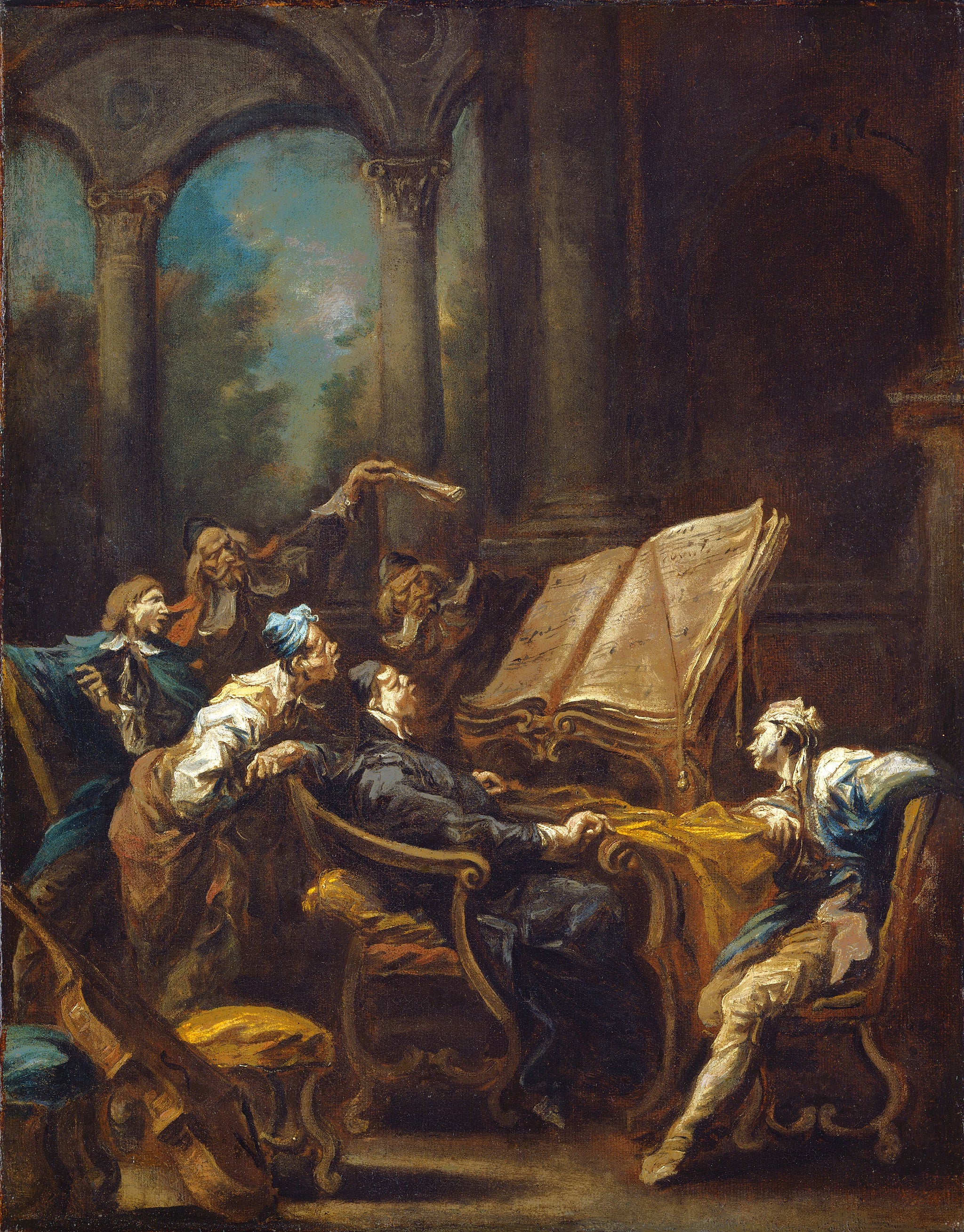 Les choristes - Alessandro Magnasco image 1 copie de tableau peinte à la main