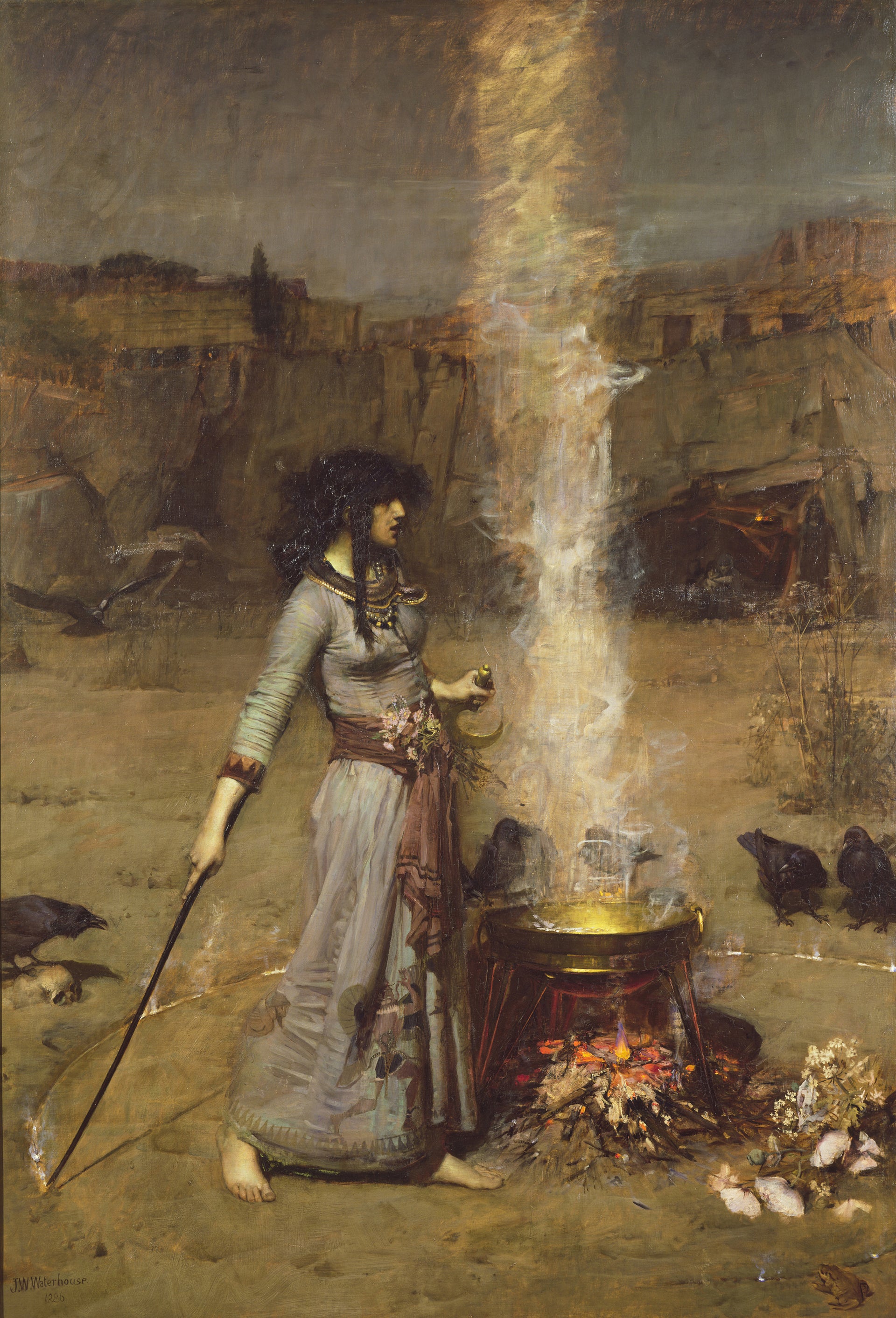 Le Cercle magique, 1886 — John William Waterhouse, huile sur toile