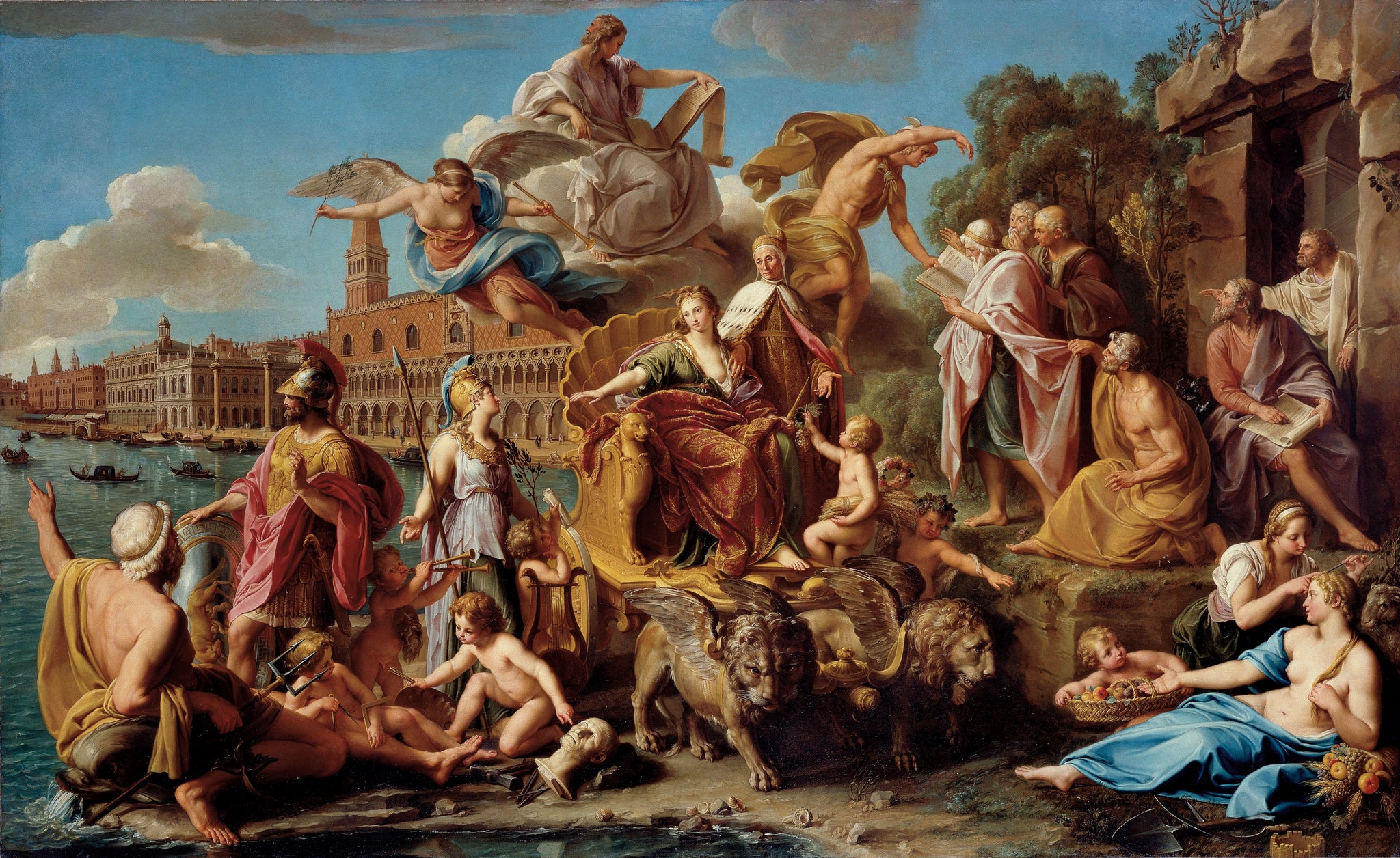 Le Triomphe de Venise - Pompeo Batoni image 1 reproduction artisanale de tableau