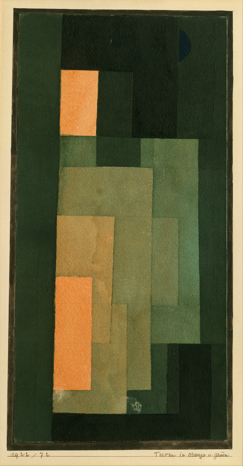 Tower in Orange and Green - Paul Klee