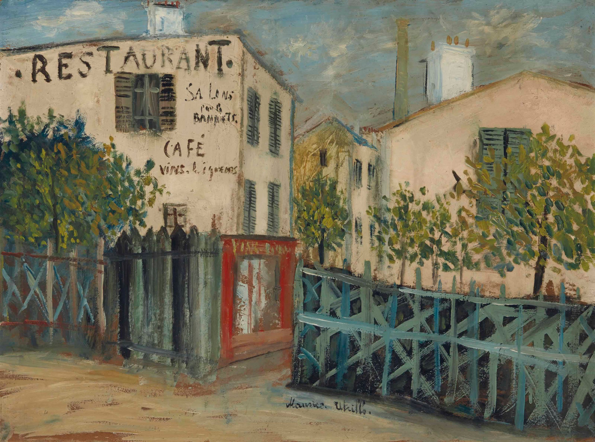 Un coin de la butte Montmartre - Maurice Utrillo