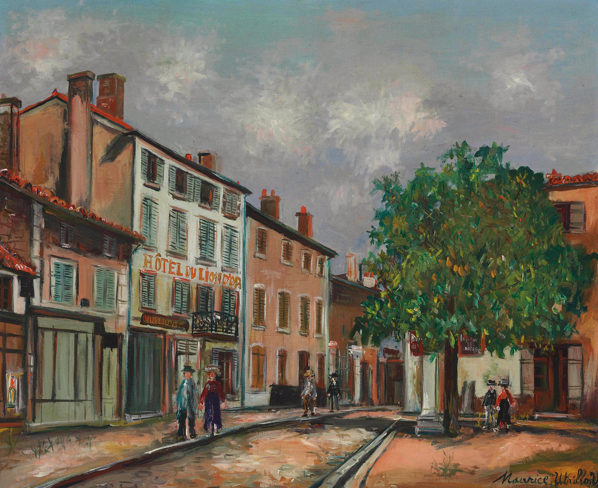 Une rue à Saint-Léger - Maurice Utrillo