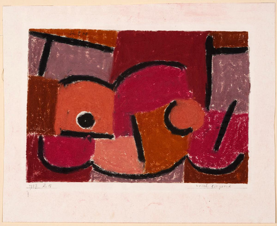 Weich liegend, 1937 - Paul Klee