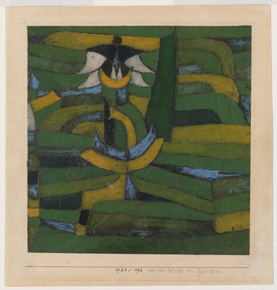 Fleur blanche dans le jardin - Paul Klee