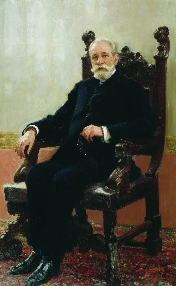 A.B. Nentsel - Ilya Repin image 1 copie peinte à la main à l’huile
