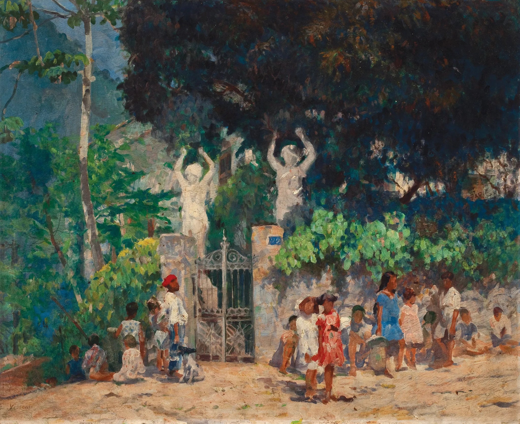 A caminho da escola - Eliseu Visconti image 1 copie de tableau peinte à la main