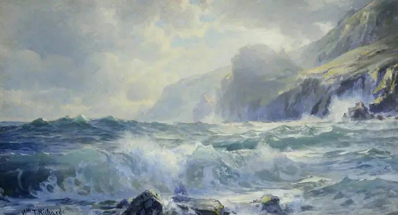 À Icart Point, Guernesey - William Trost Richards image 1 reproduction de peinture à l’huile