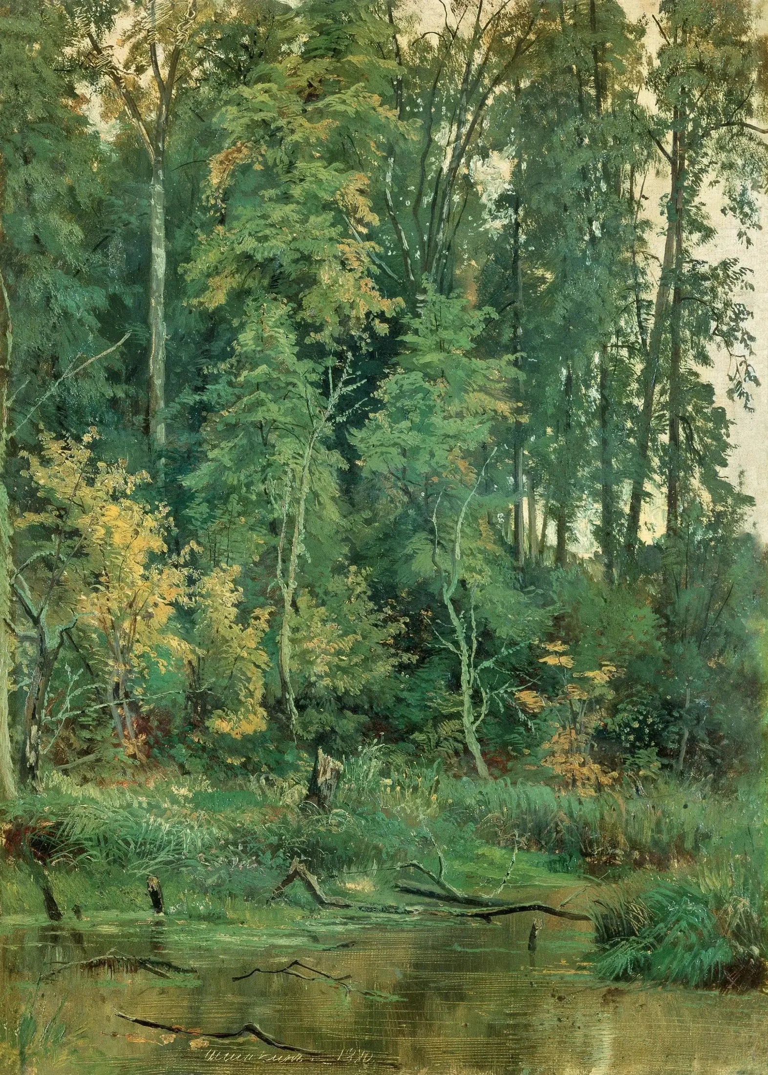 À l'automne - Ivan Chichkine image 1 copie de tableau peinte à la main