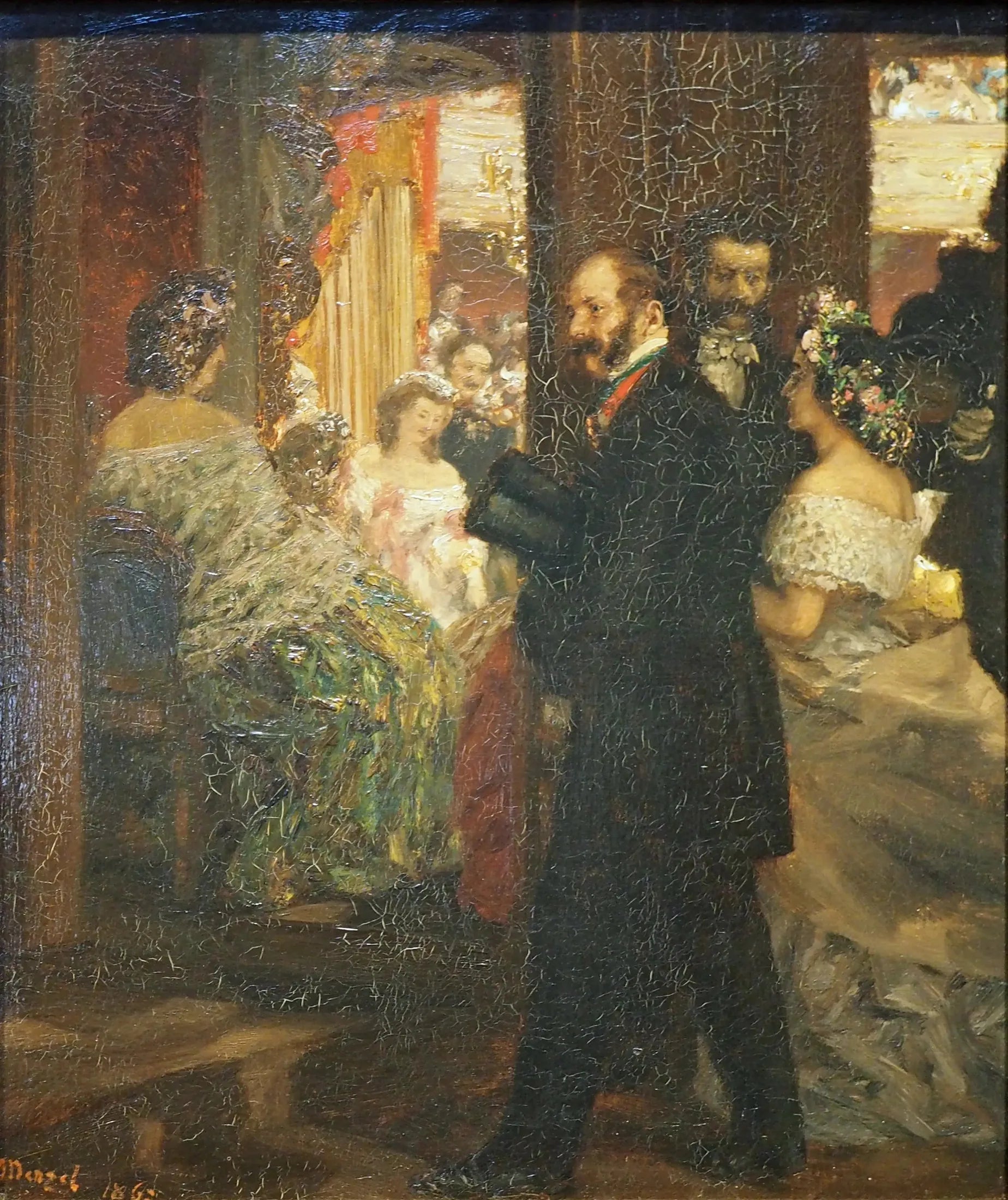 À l'Opéra - Adolph von Menzel image 1 copie peinte à la main à l’huile
