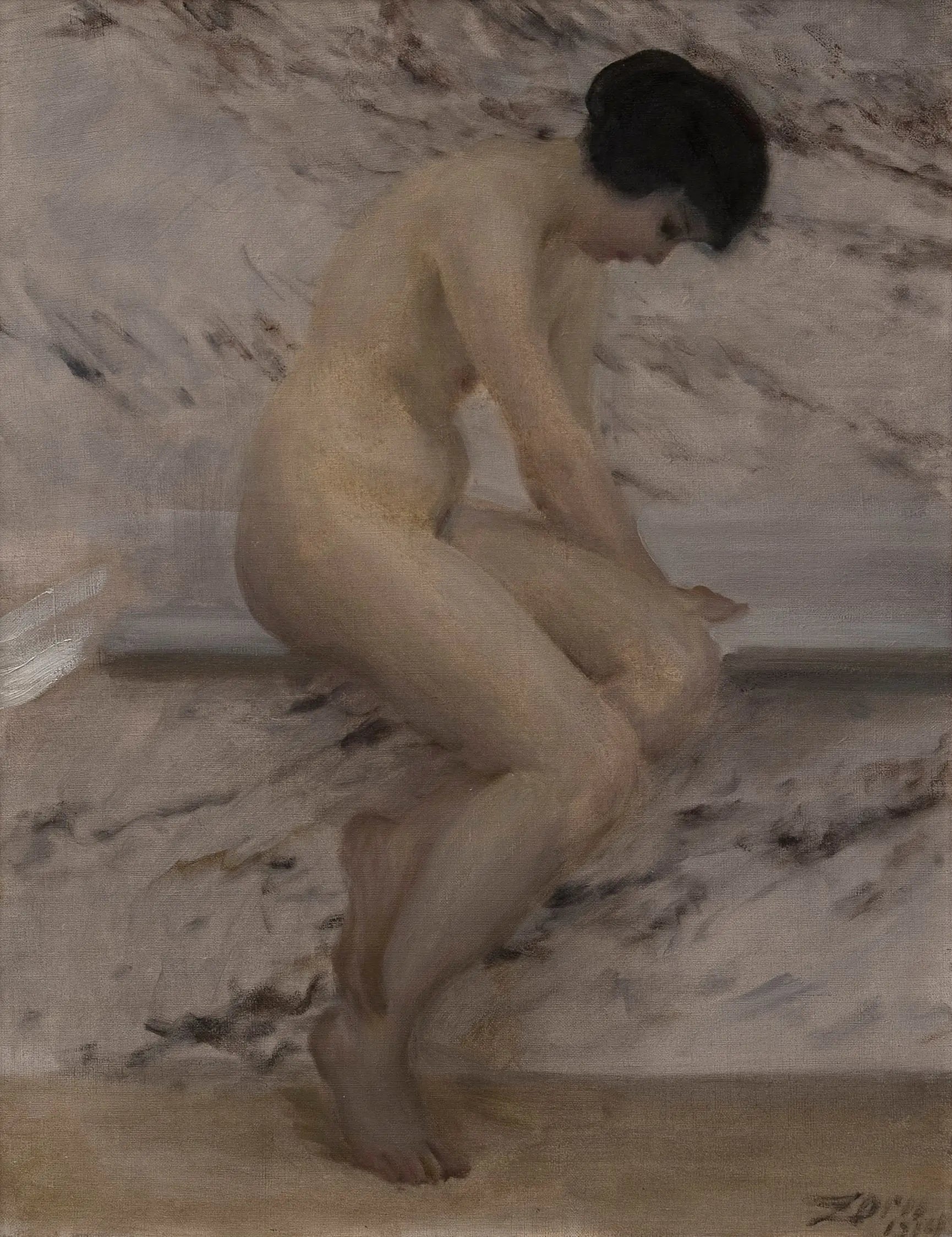 À la baignoire - Anders Zorn image 1 reproduction réalisée par Alpha Reproduction