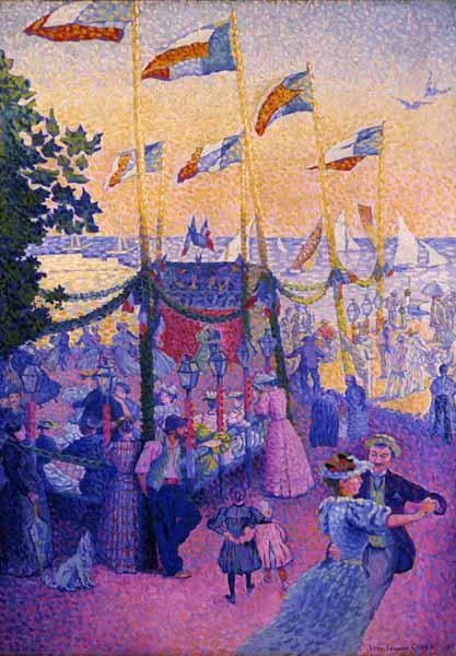 À la foire - Henri-Edmond Cross image 1 copie de tableau peinte à la main