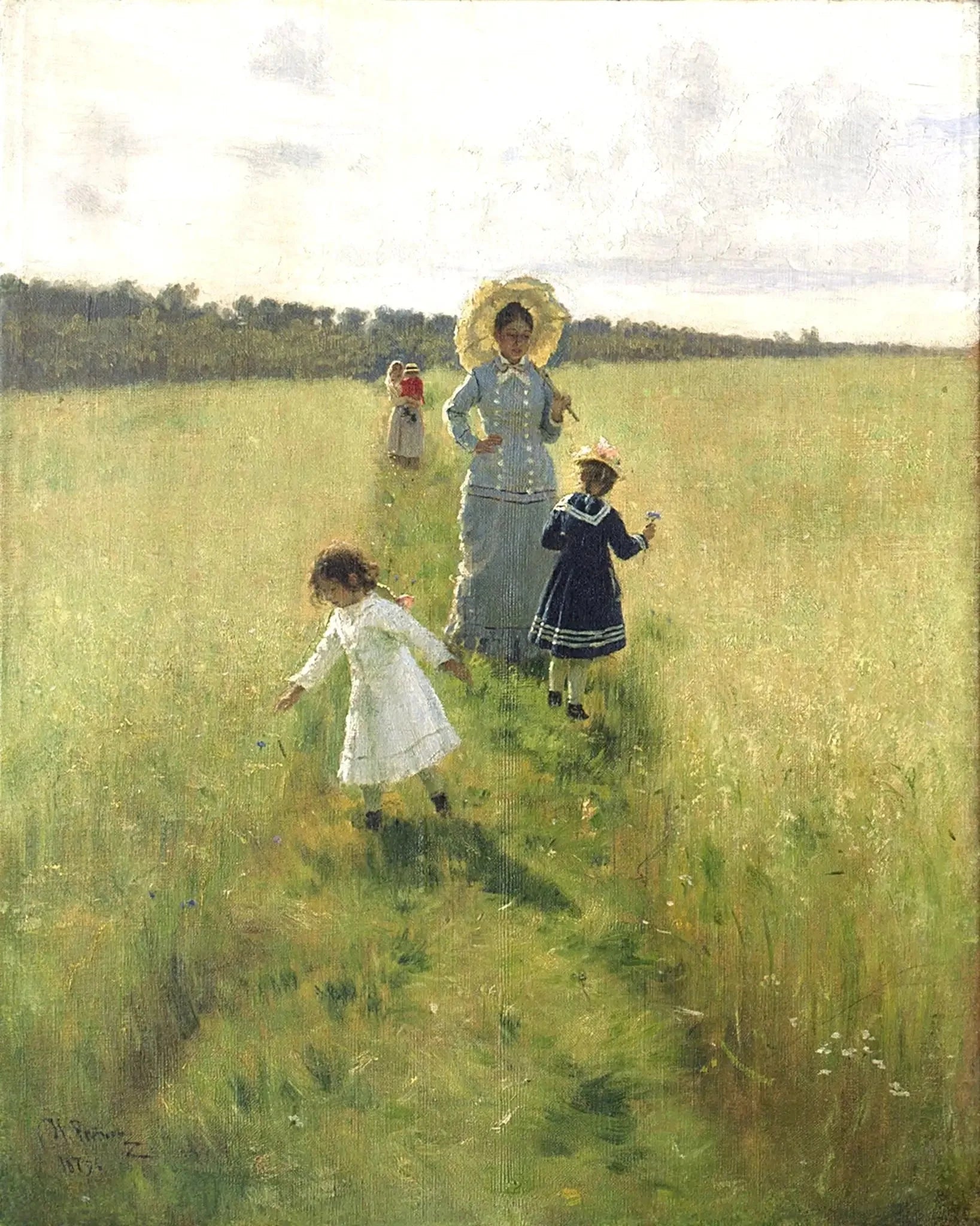 À la frontière - Ilya Repin image 1 reproduction artisanale de tableau
