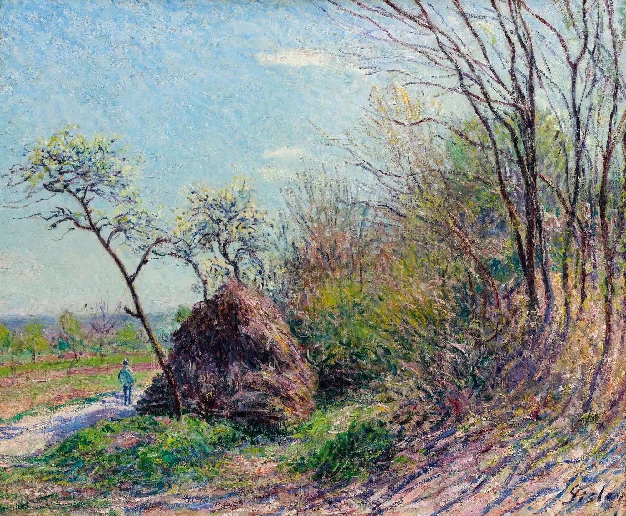 A la lisière de la forêt - Les Sablons - Alfred Sisley image 1 tableau peint à l’huile sur toile