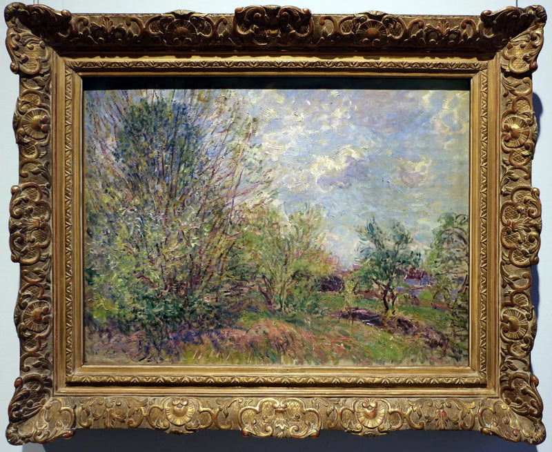 A la lisière du bois / Paysage. Printemps - Alfred Sisley