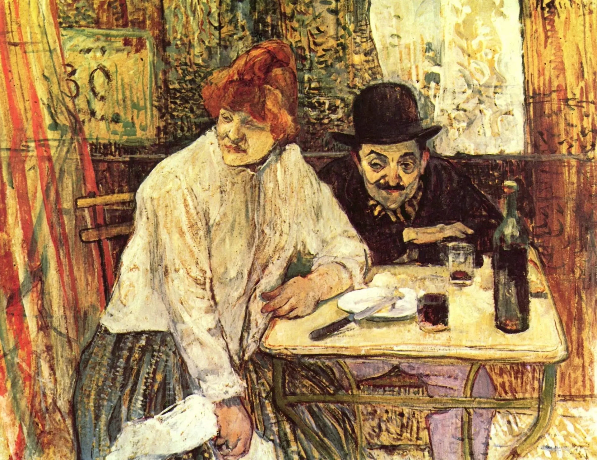 À la Mie - Henri de Toulouse-Lautrec image 1 tableau peint à l’huile sur toile