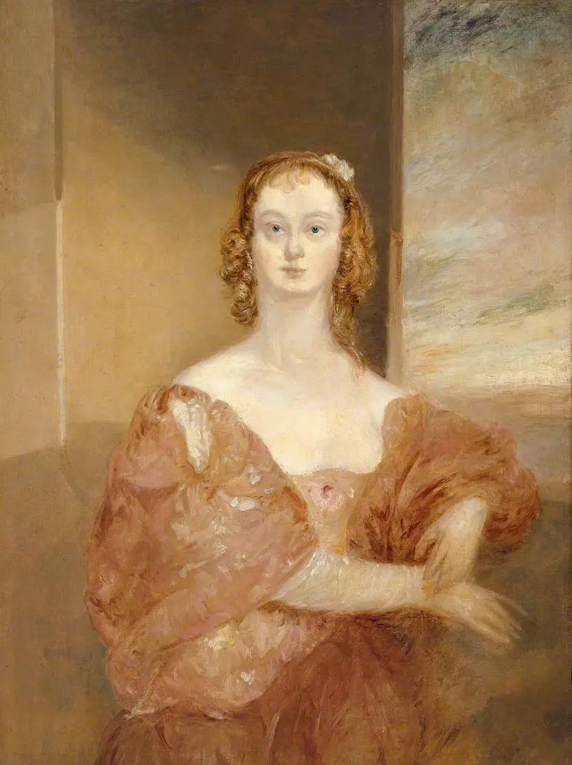 A Lady in a Van Dyck Costume - J. M. W. Turner image 1 reproduction réalisée par Alpha Reproduction