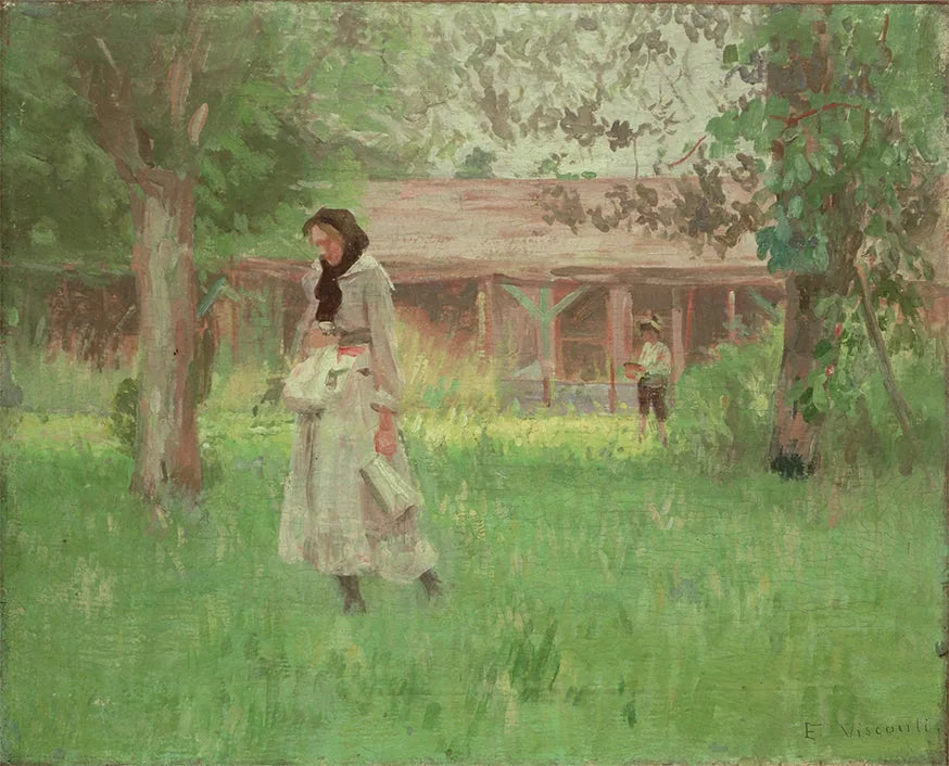 A leiteira - Eliseu Visconti image 1 reproduction de peinture à l’huile