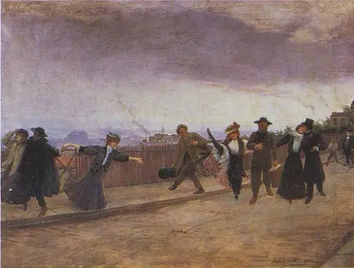 À Montmartre - Jean Béraud image 1 copie de tableau peinte à la main
