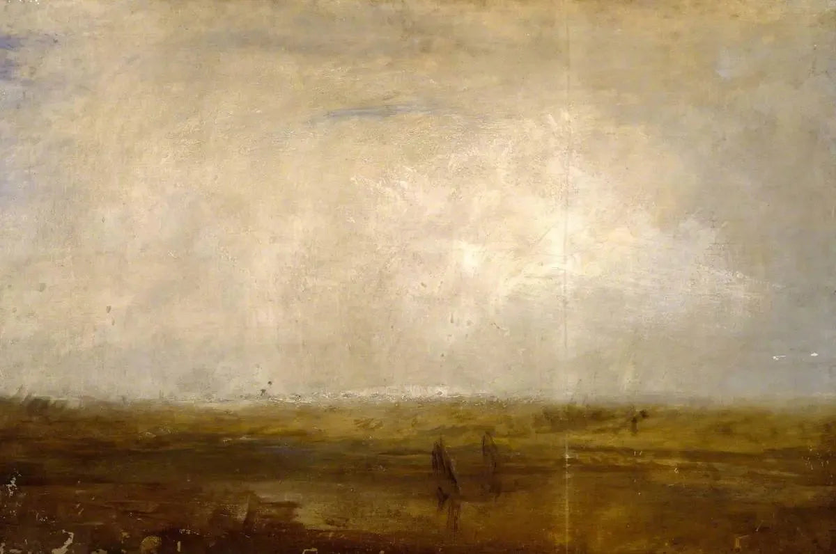 A Sandy Beach - J. M. W. Turner image 1 reproduction artisanale de tableau