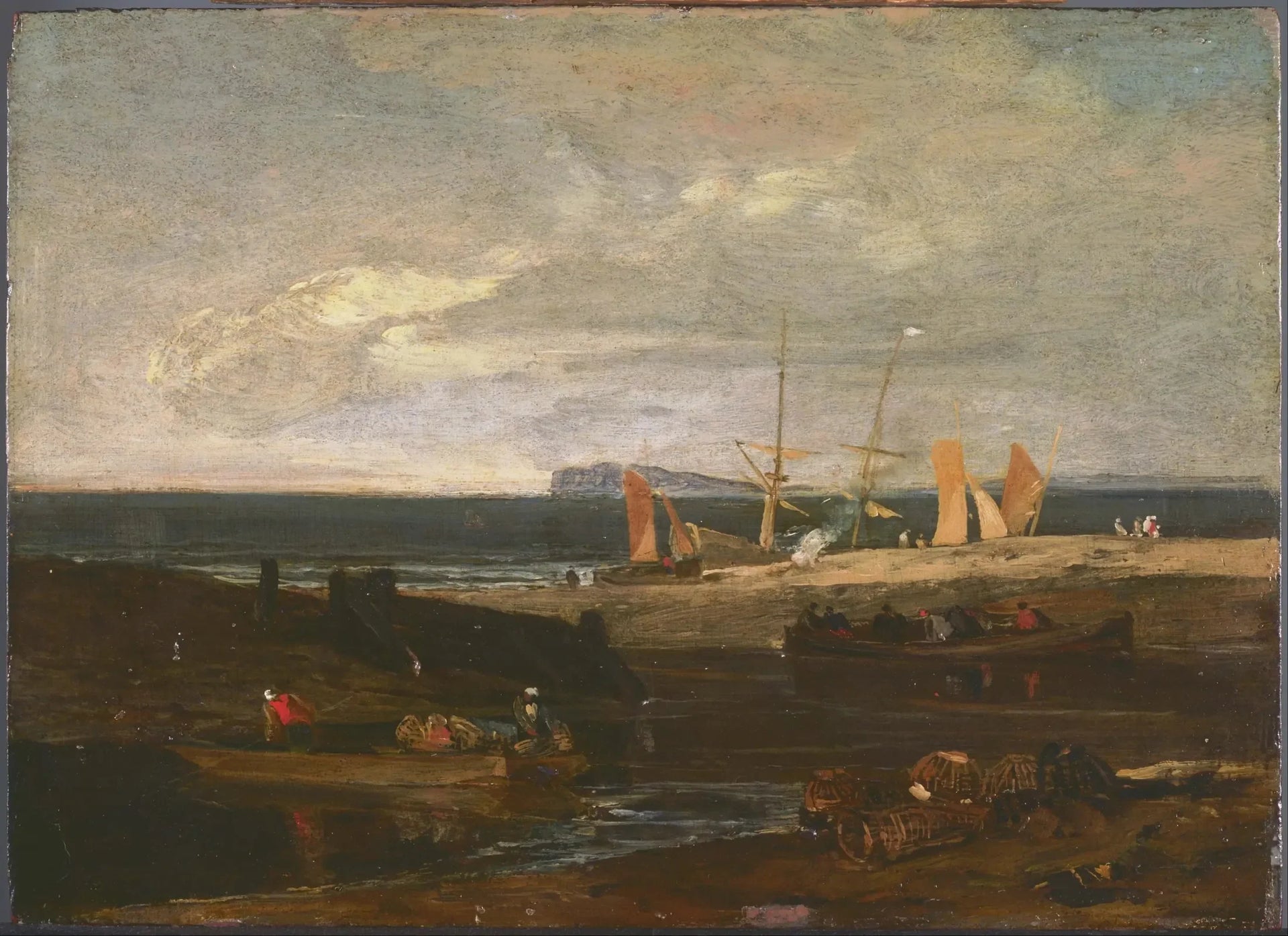 A Scene on the English Coast - J. M. W. Turner image 1 reproduction artisanale de tableau