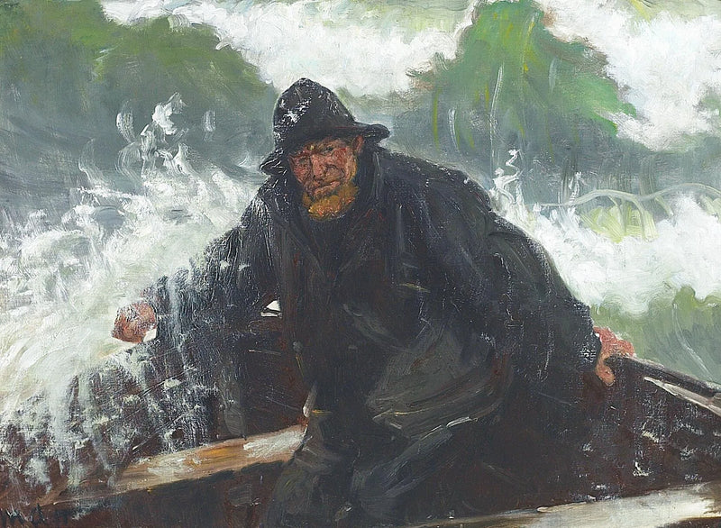 À travers les vagues. - Michael Peter Ancher