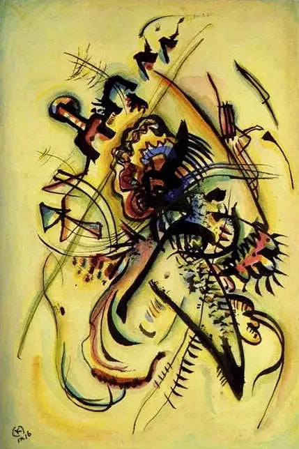 À une voix - Vassily Kandinsky image 1 reproduction de peinture à l’huile