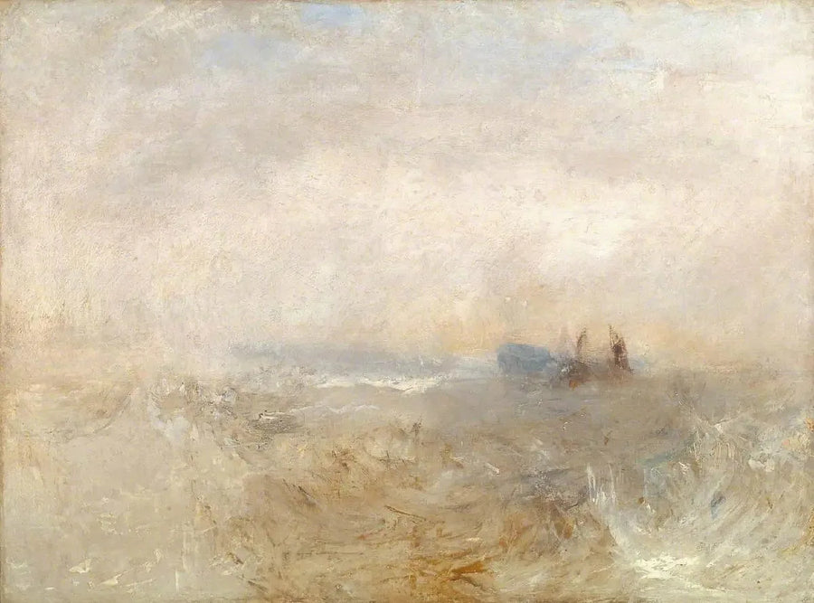 A Wreck, with Fishing Boats - J. M. W. Turner