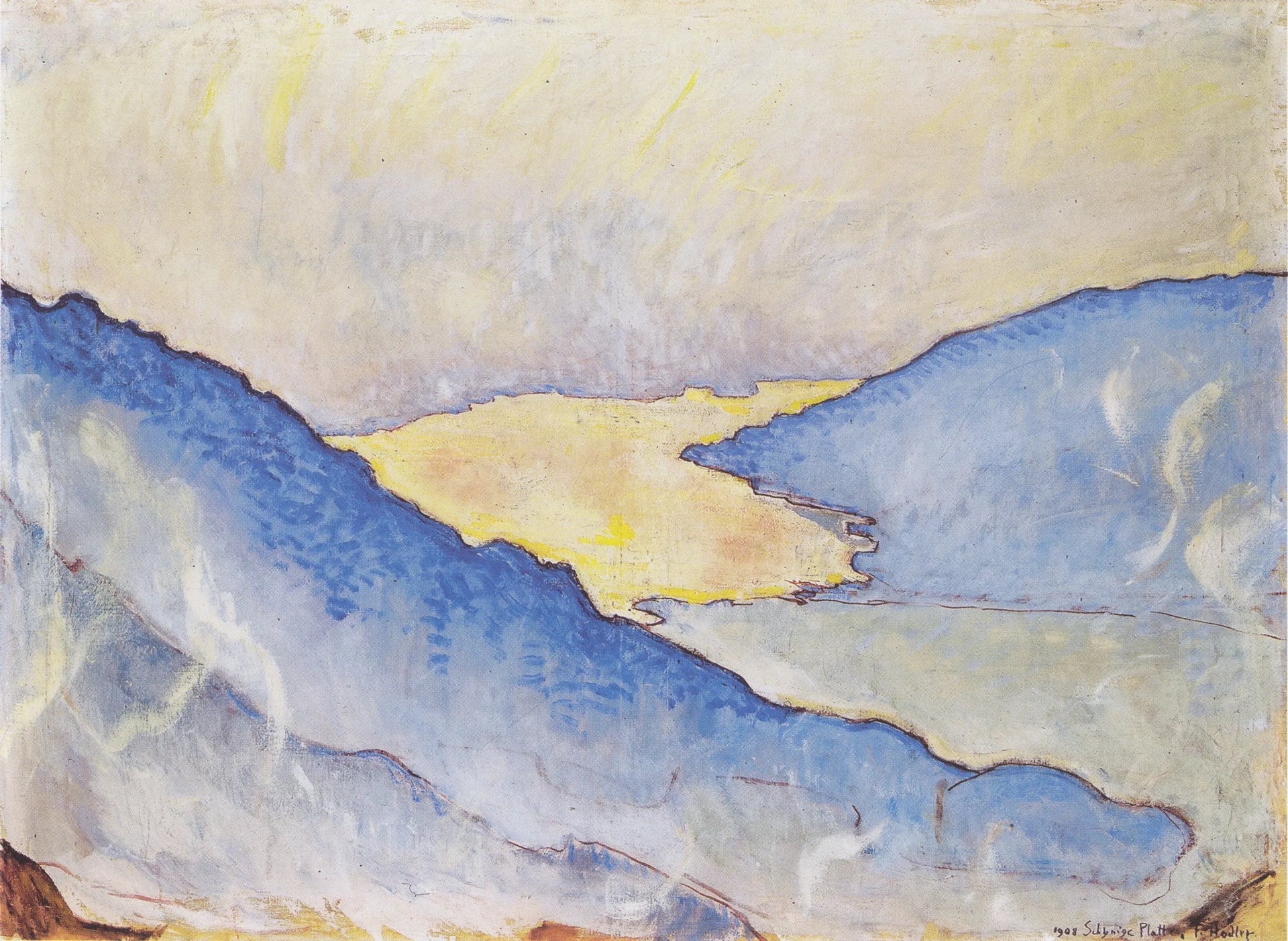 Abendnebel am Thunersee - Ferdinand Hodler image 1 reproduction d’œuvre d’art à l’huile