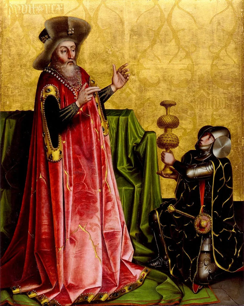 Abisai devant David - Konrad Witz image 1 reproduction artisanale de tableau