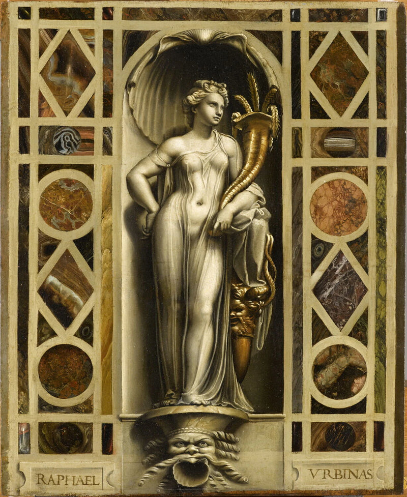 L'Abondance. Grisaille - aussi Jules Romain Giulio Romano