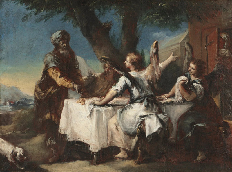 Abraham accueille les trois anges - Francesco Guardi