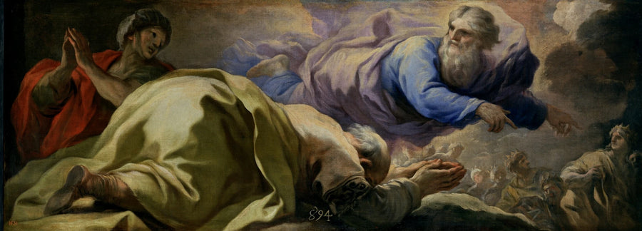 Abraham écoute les promesses du Seigneur - Luca Giordano