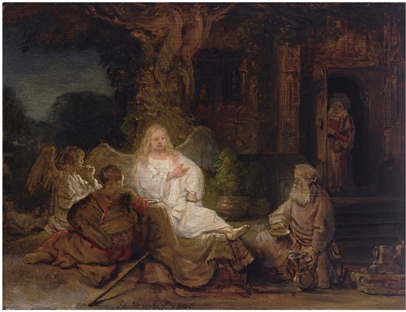 Abraham et les trois anges - Rembrandt