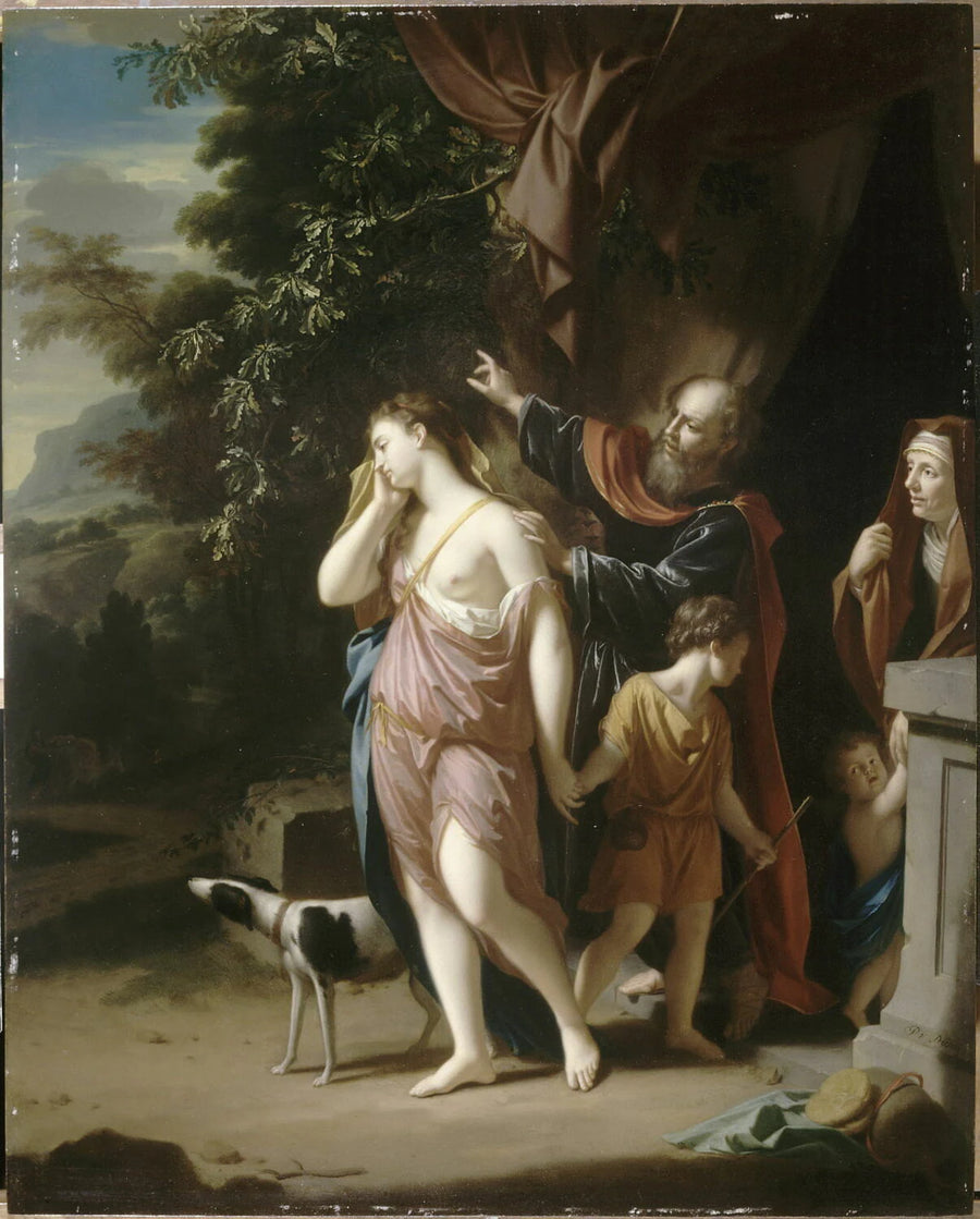 Abraham renvoyant Agar l’Égyptienne et Ismaël, le fils qu’il a eu de cette dernière - Philip van Dyck