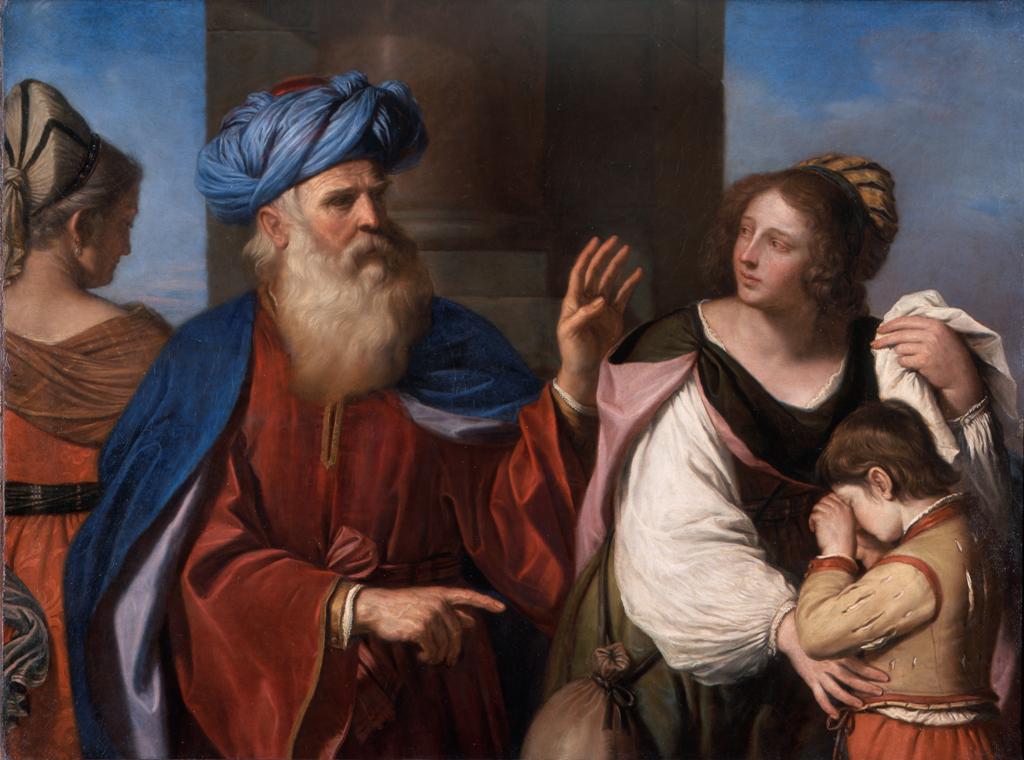 Abraham répudiant Agar - Guercino image 1 reproduction réalisée par Alpha Reproduction