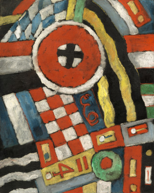 Abstraction de Berlin - Marsden Hartley image 1 reproduction d’œuvre d’art à l’huile