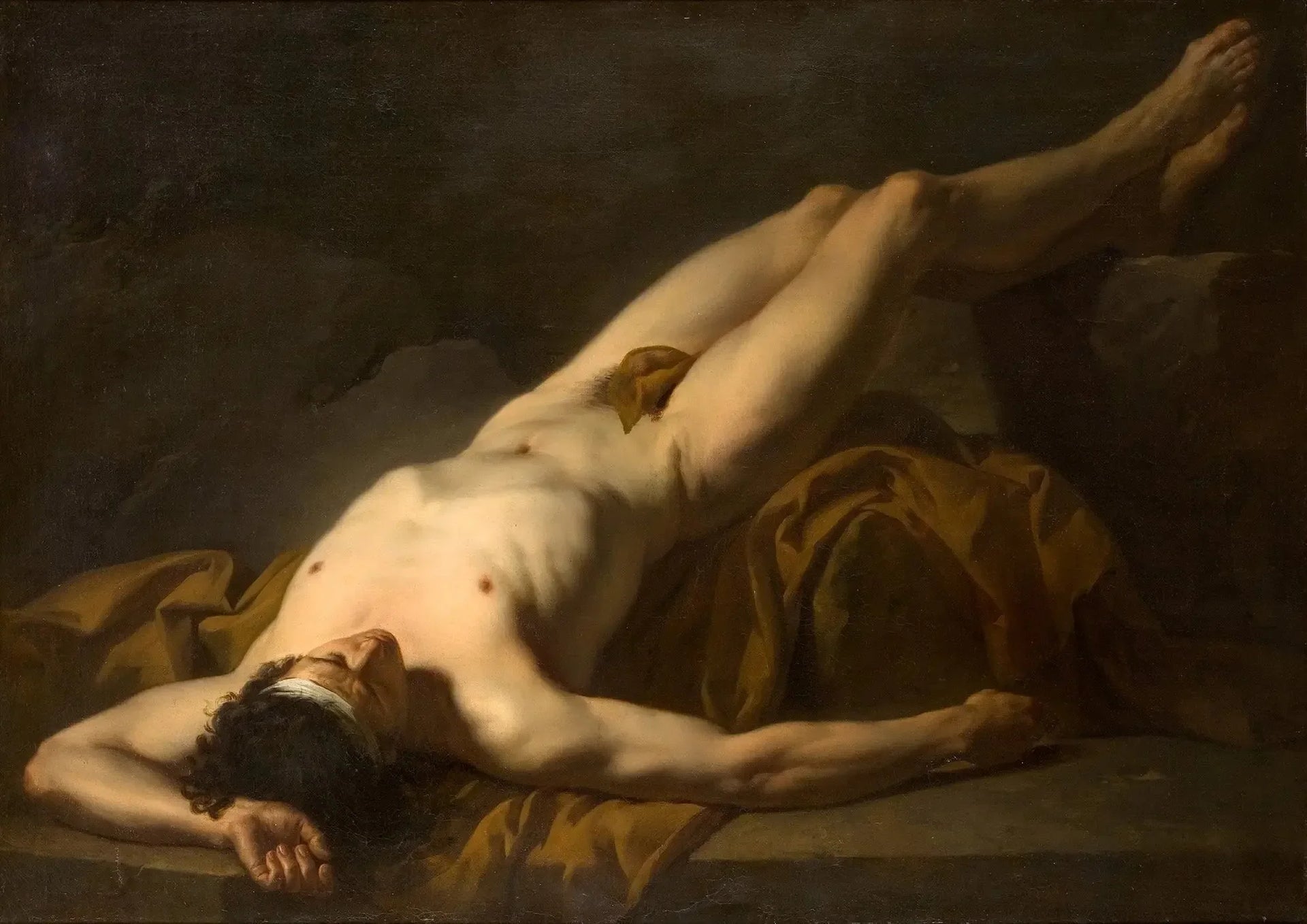 Académie d´homme, Hector - Jacques-Louis David image 1 reproduction artisanale de tableau