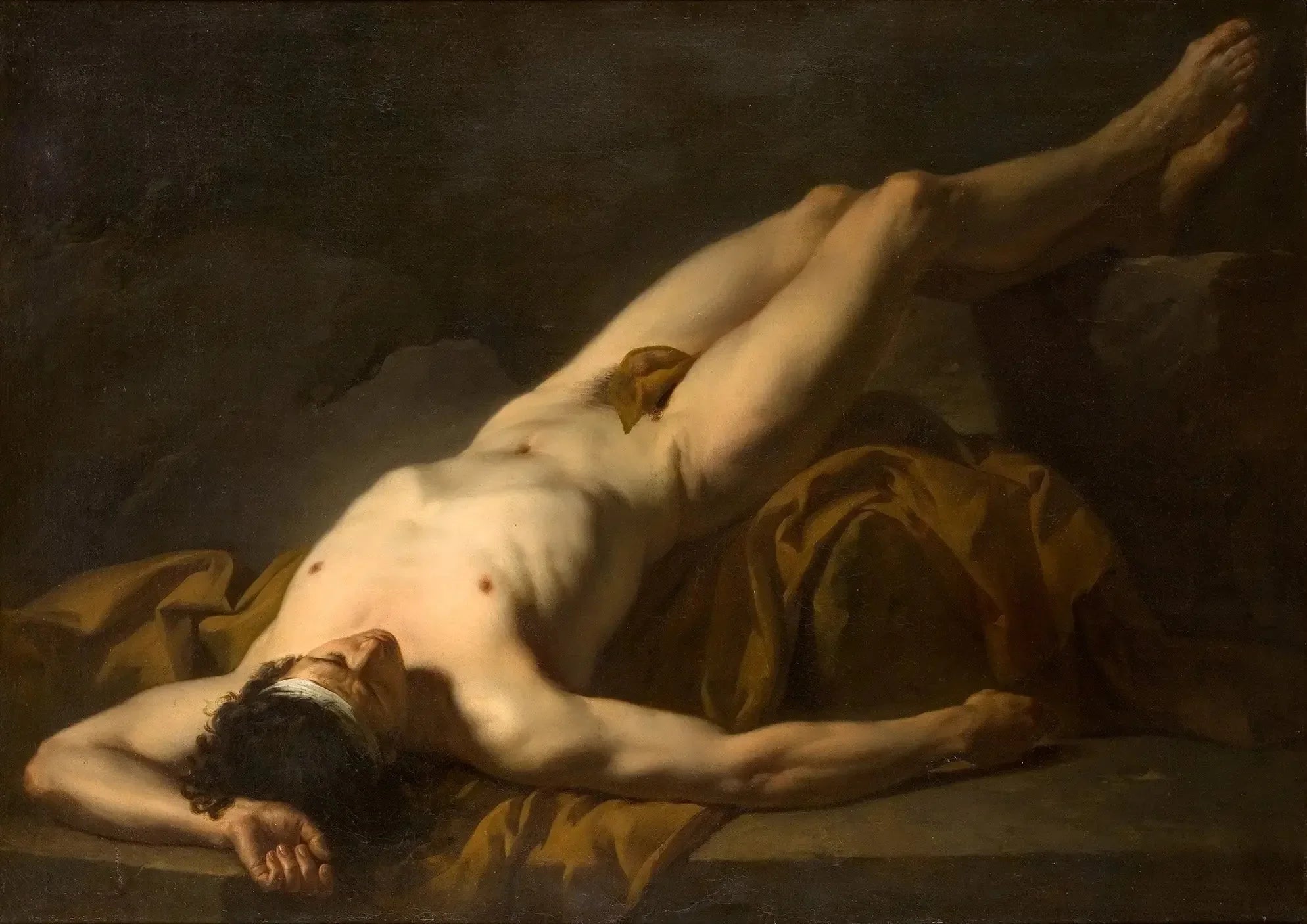 Académie d´homme, Hector - Jacques-Louis David image 1 reproduction artisanale de tableau