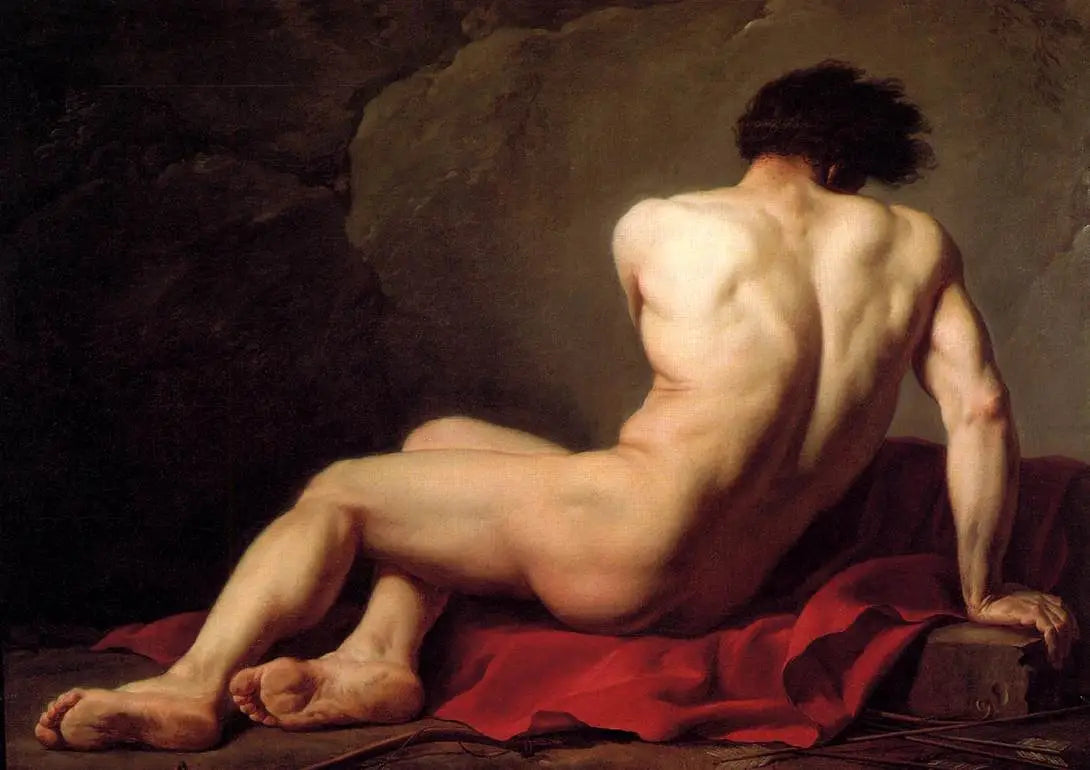 Académie d'homme - Jacques-Louis David image 1 reproduction de peinture à l’huile
