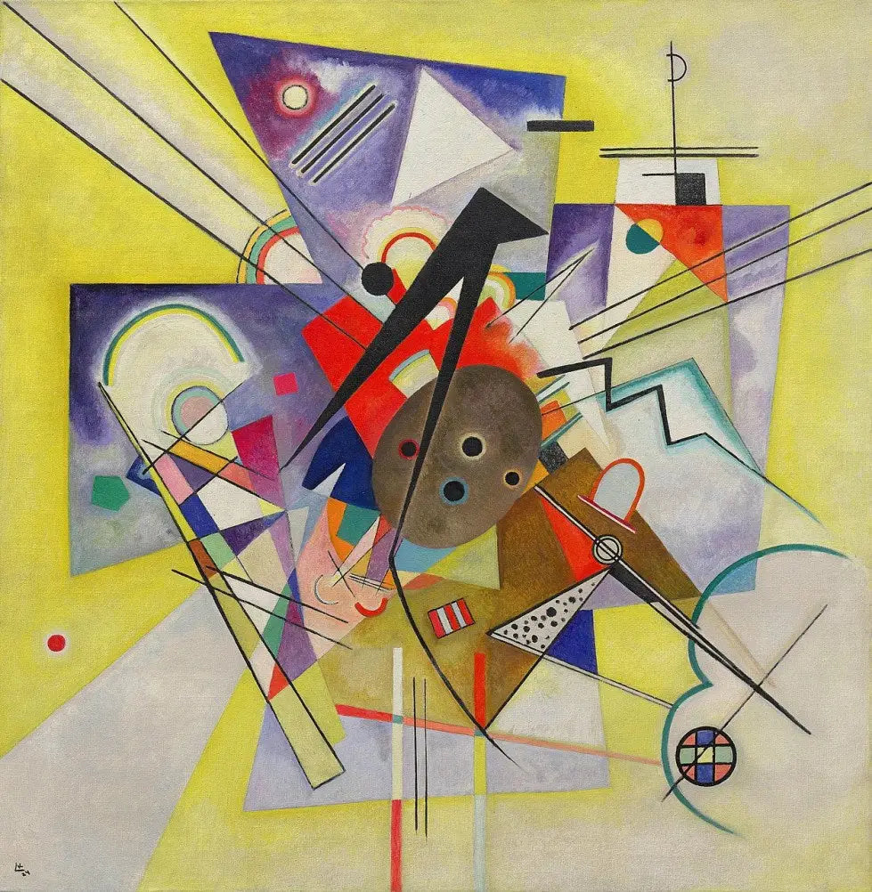 Accompagnement jaune - Vassily Kandinsky image 1 reproduction de peinture à l’huile