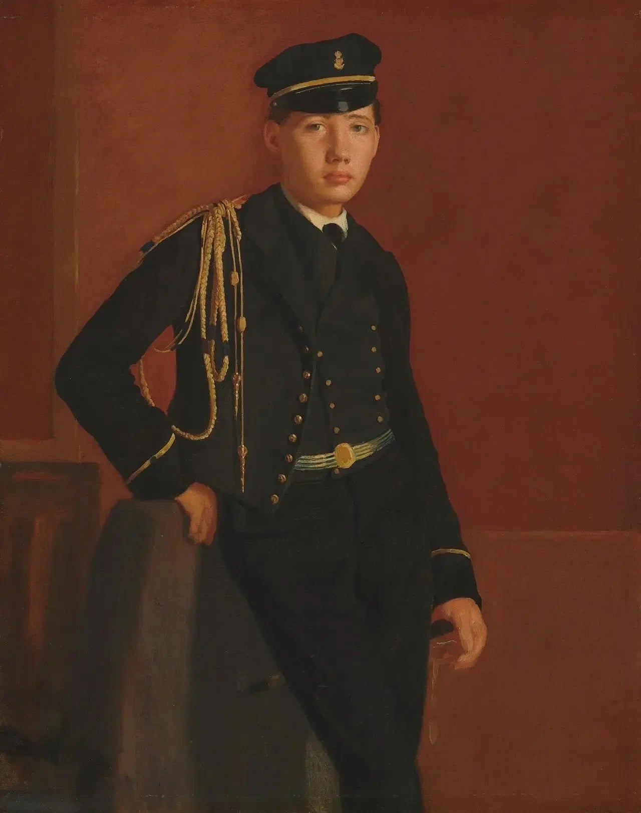 Achille De Gas en uniforme de cadet - Edgar Degas image 1 copie peinte à la main à l’huile