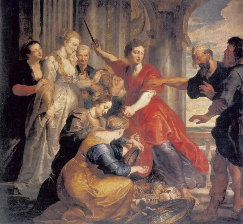 Achille découvert par Ulysse et Diomède - Peter Paul Rubens image 1 tableau peint à l’huile sur toile