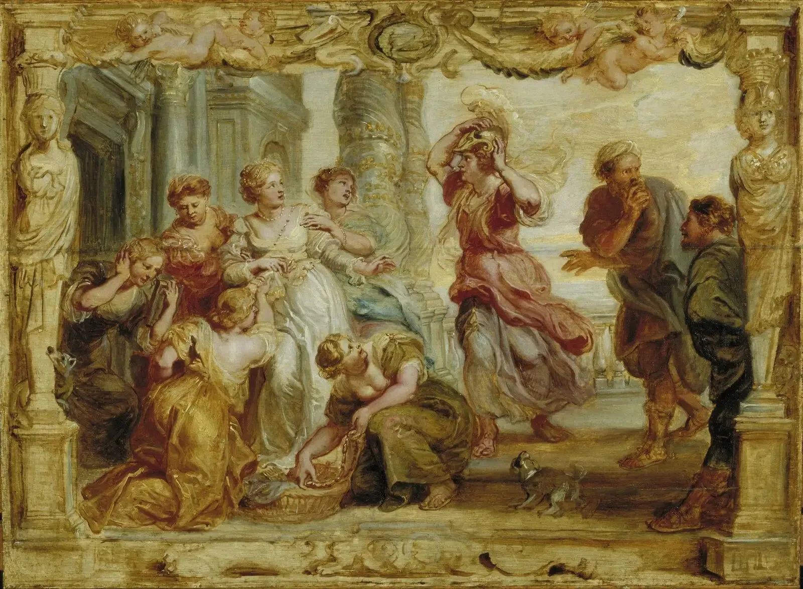 Achille reconnu parmi les filles de Lycomède - Peter Paul Rubens image 1 reproduction d’œuvre d’art à l’huile