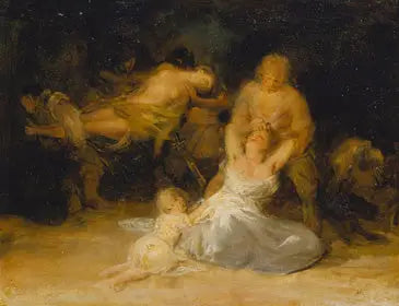 Acte de violence contre deux femmes - Francisco de Goya image 1 tableau peint à l’huile sur toile