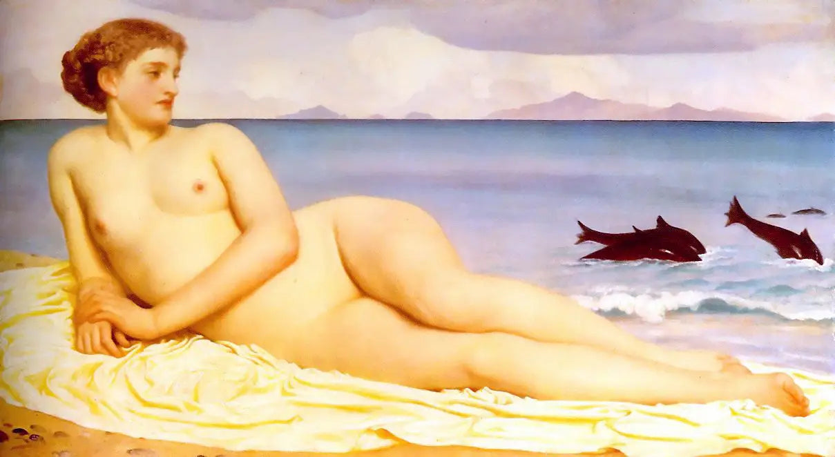 Actée, nymphe du rivage - Frederic Leighton image 1 reproduction artisanale de tableau