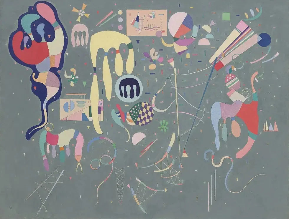 Actions variées - Vassily Kandinsky image 1 reproduction artisanale de tableau