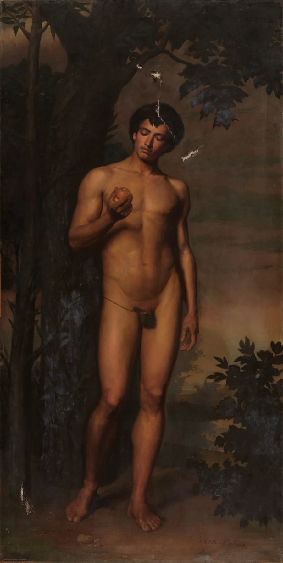 Adam avant de manger le fruit - Juan Antonio Vera Calvo