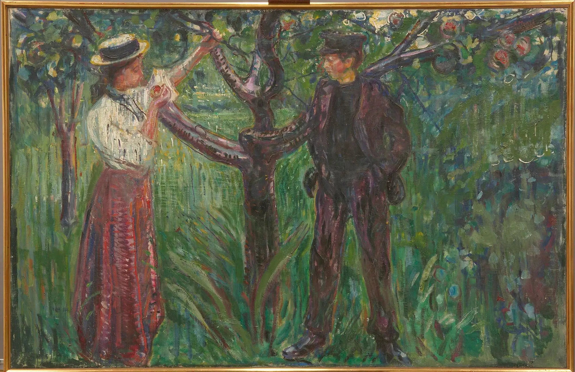 Adam et Ève - Edvard Munch image 1 reproduction d’œuvre d’art à l’huile