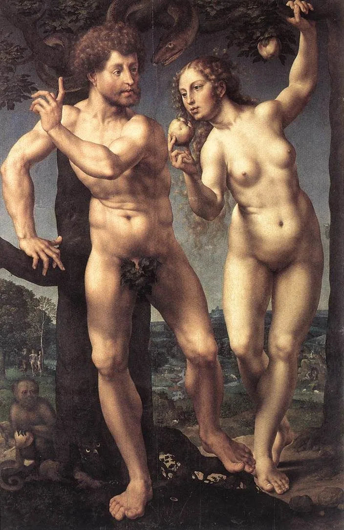 Adam et Ève - Jan Gossaert image 1 tableau peint à l’huile sur toile