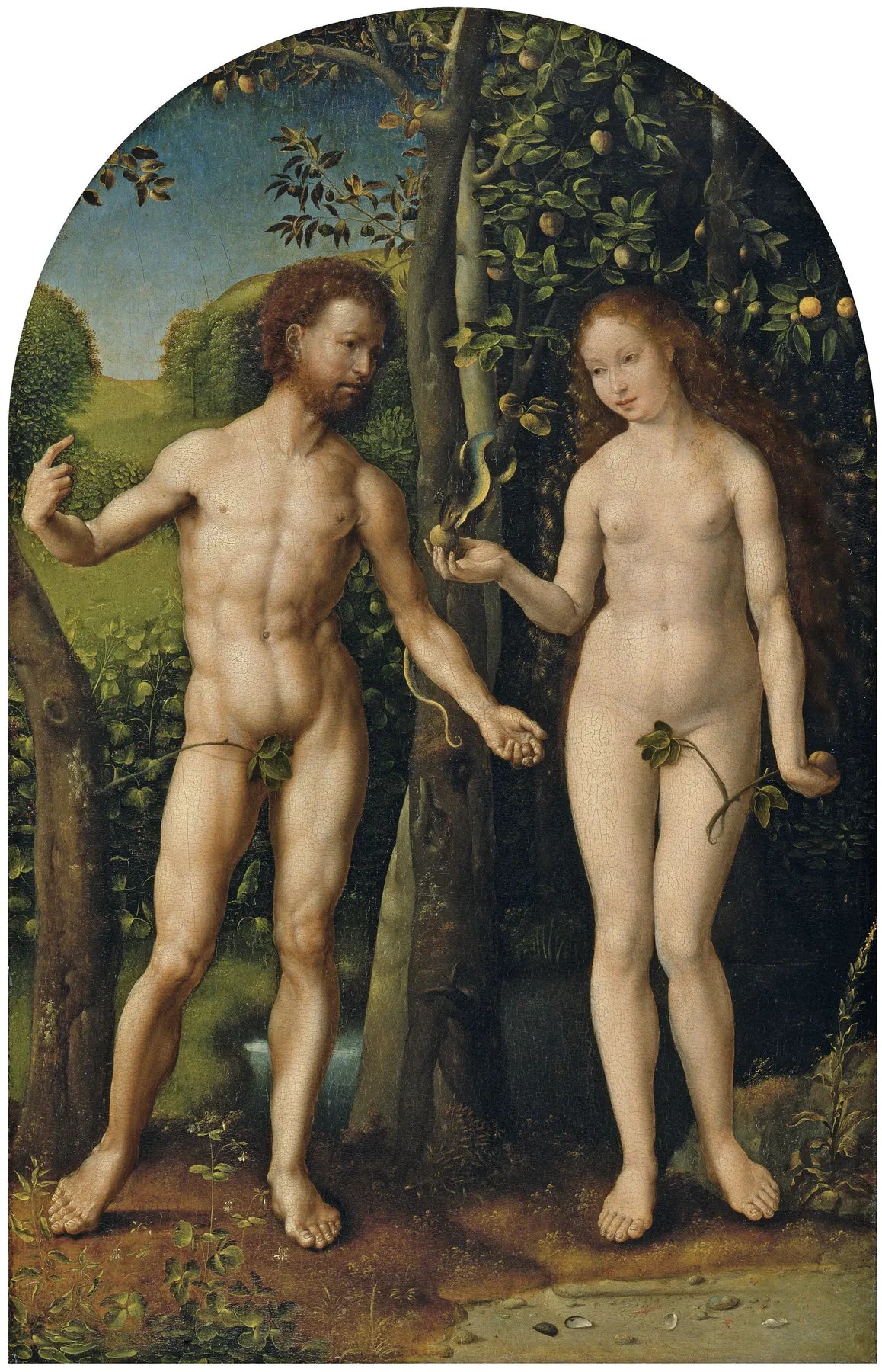 Adam et Ève - Jan Gossaert image 1 copie peinte à la main à l’huile